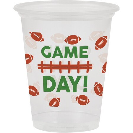 Creative Converting 16 oz Football Plastic Cup PK96, 96PK 359574